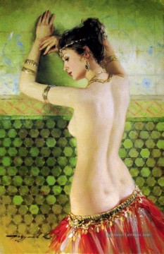 Une jolie femme KR 009 Impressionist Peinture à l'huile